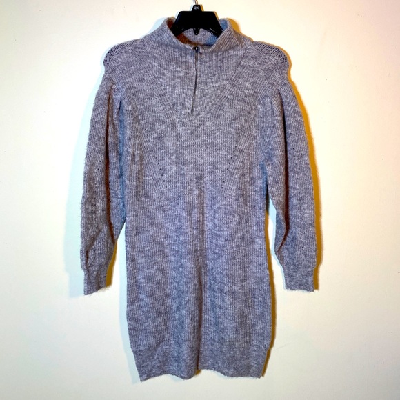 NWT ANTHROPOLOGIE SATURDAY/SUNDAY Vivian Sweater Dress In Grey - Picture 2 of 15